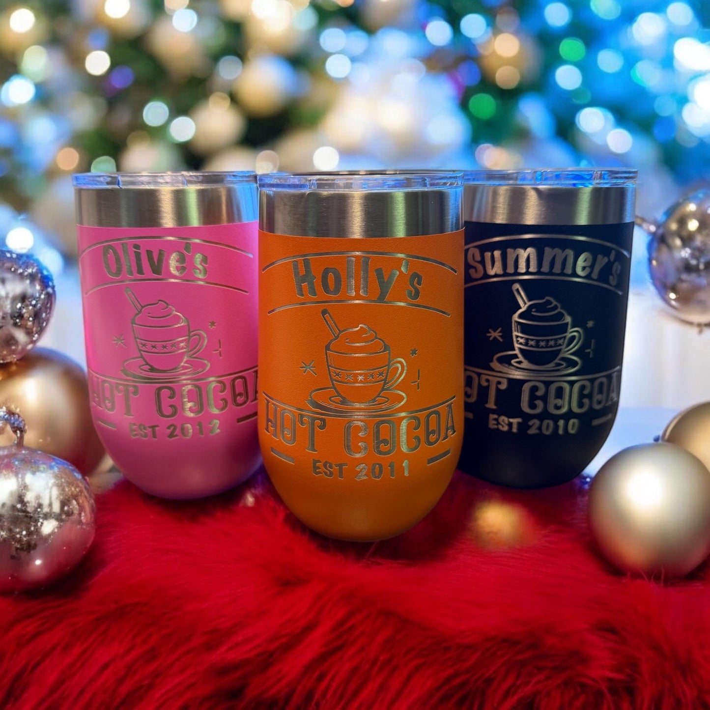 Custom Hot Cocoa Mug – Personalized Laser Engraved