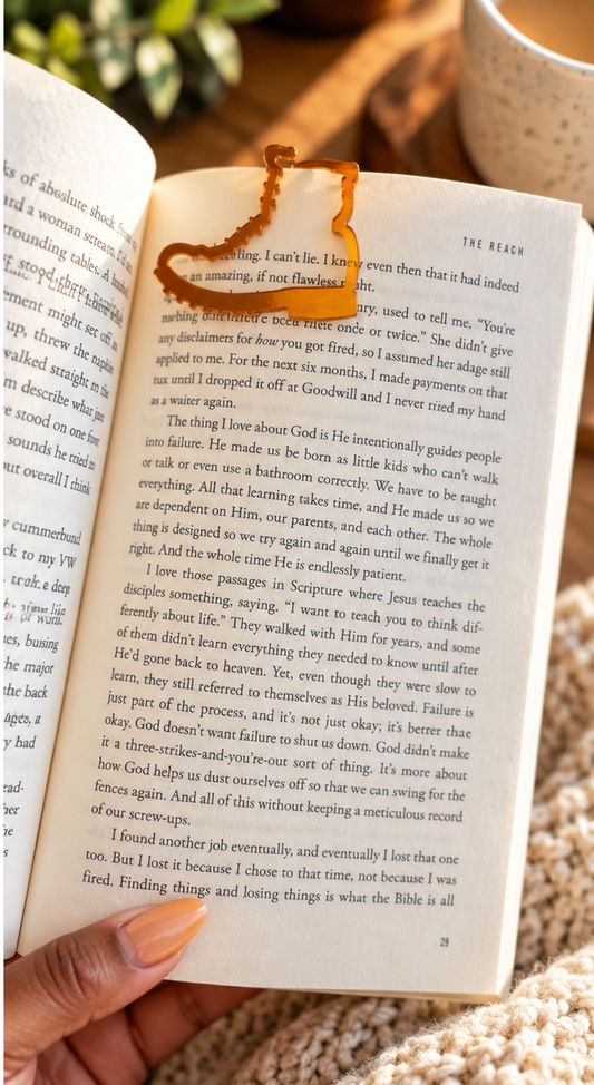Combat Boot Bookmark | Mirror Acrylic Keepsake