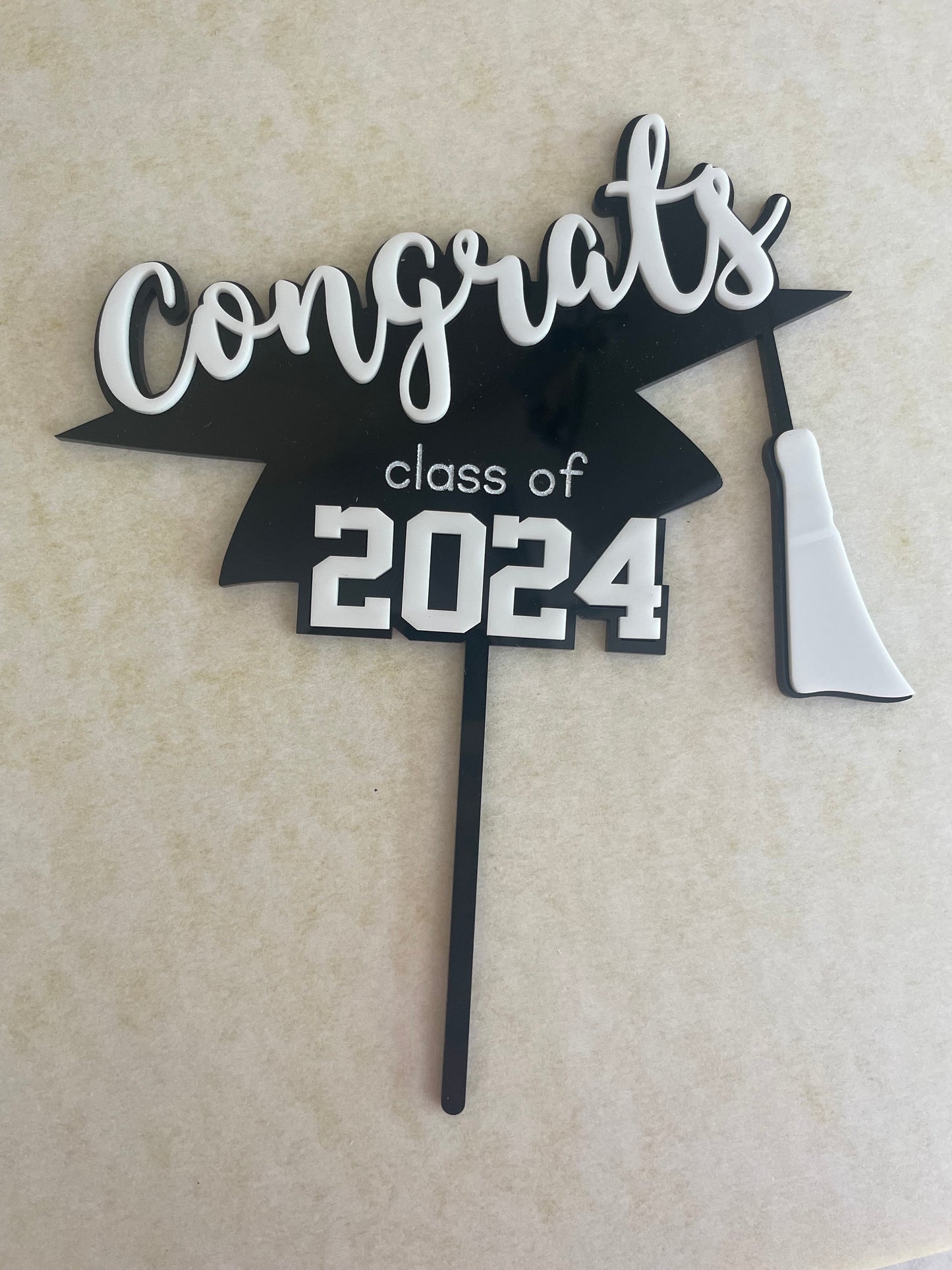 Adorno para tarta de graduación 2025, decoración para fiesta de graduación, regalos para graduados, adorno para tarta de graduación universitaria en 3D.