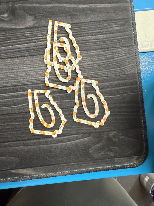 Georgia Peach Pattern Bookmark