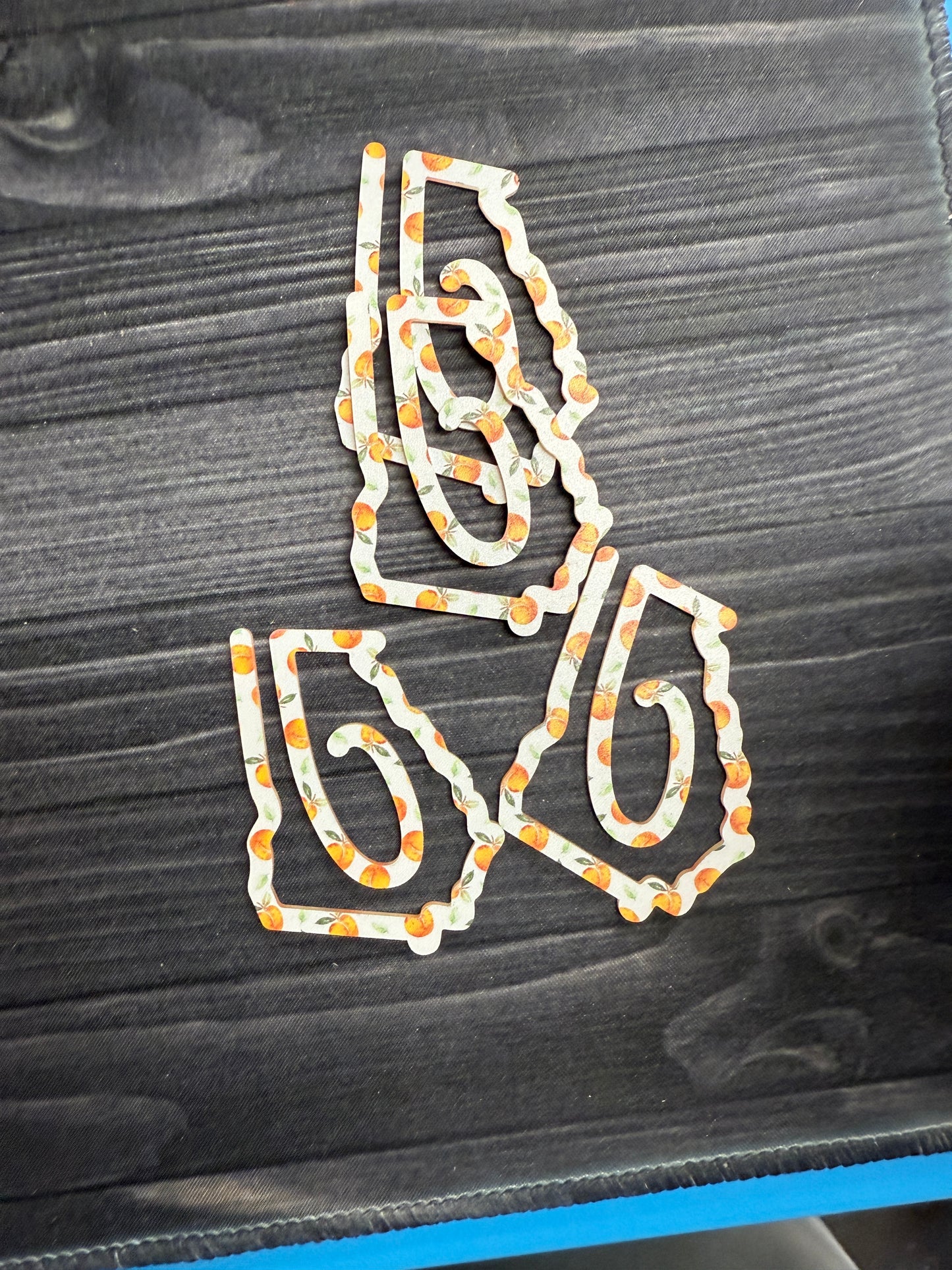 Georgia Peach Pattern Bookmark