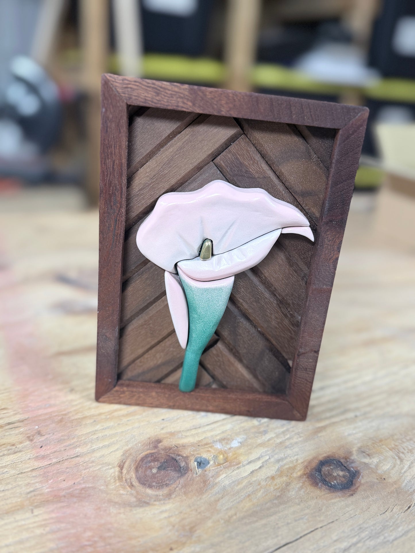 Mini wood art with Lily