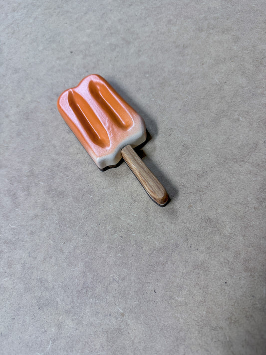 Orange Creamsicle Mini Wood Art