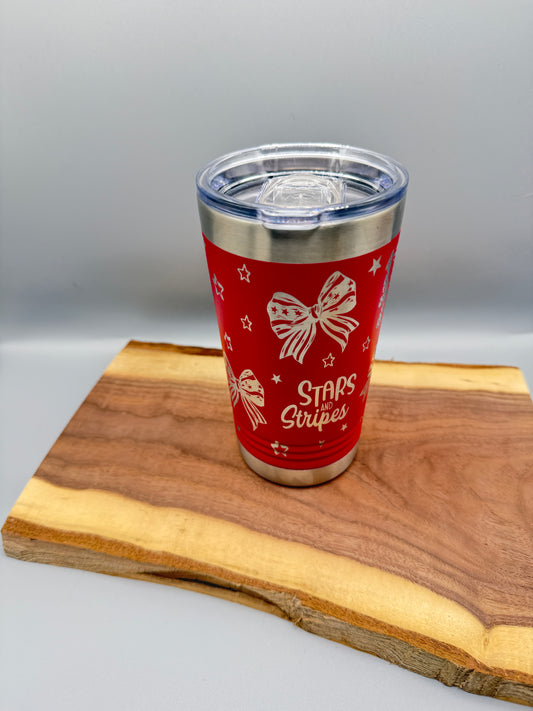 "Not Just for July" – 16oz Patriotic Tumblers
