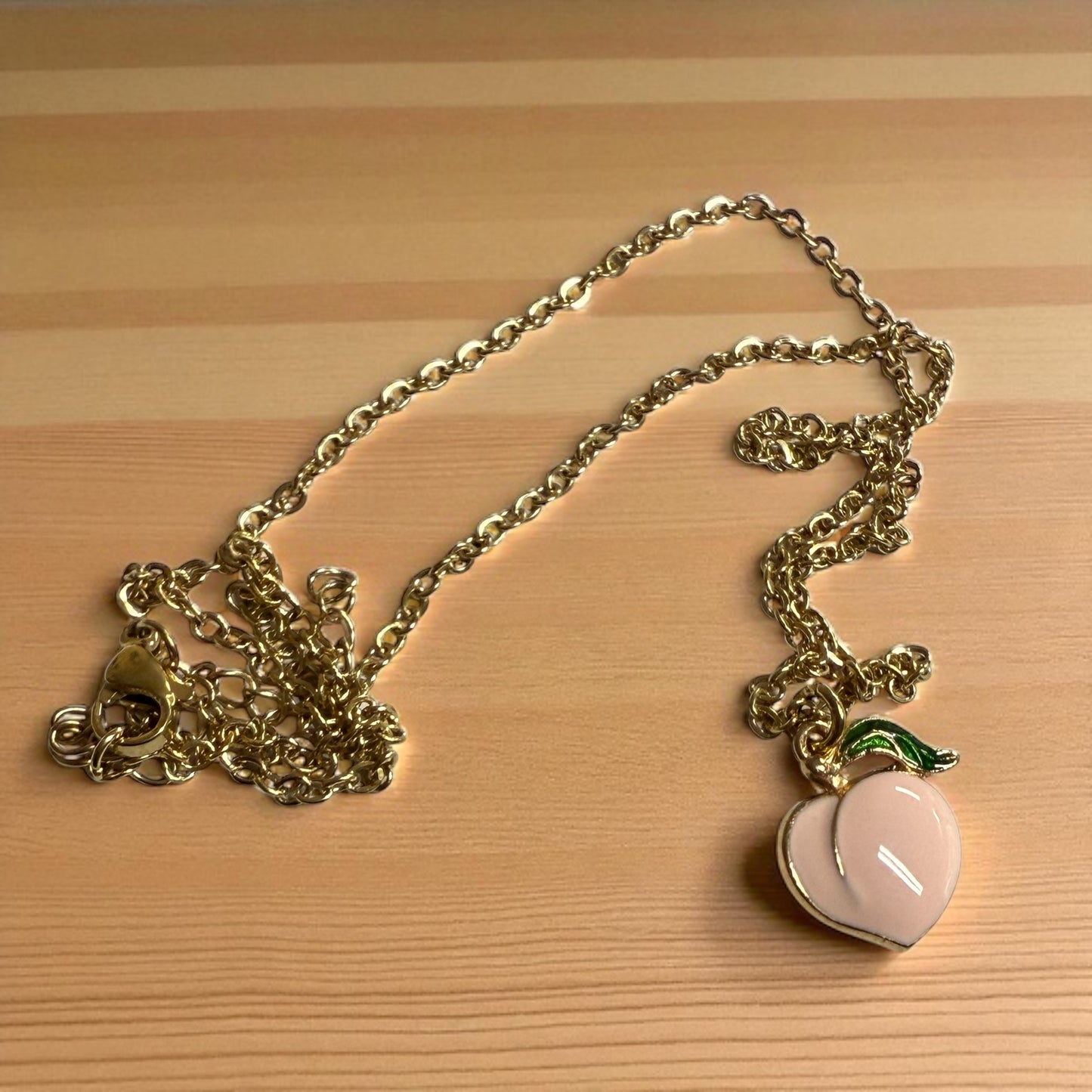 Georgia Peach Charm Necklace