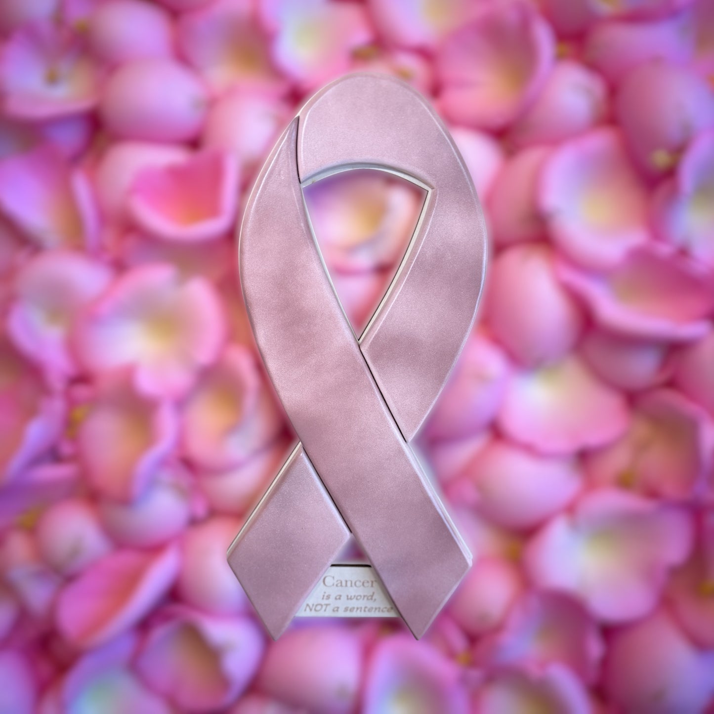 Cancer Is a Word, Not a Sentence – 3D Breast Cancer Awareness Wall Art