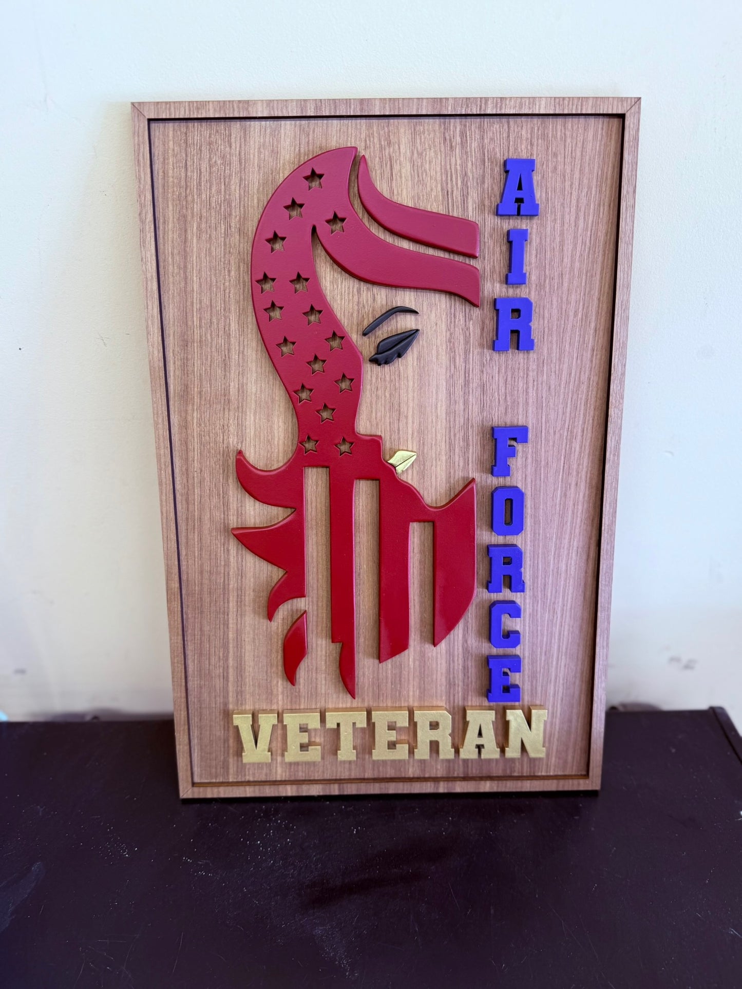 Custom Female Veteran or Military Spouse Wood Sign – DEPOSIT Listing Only