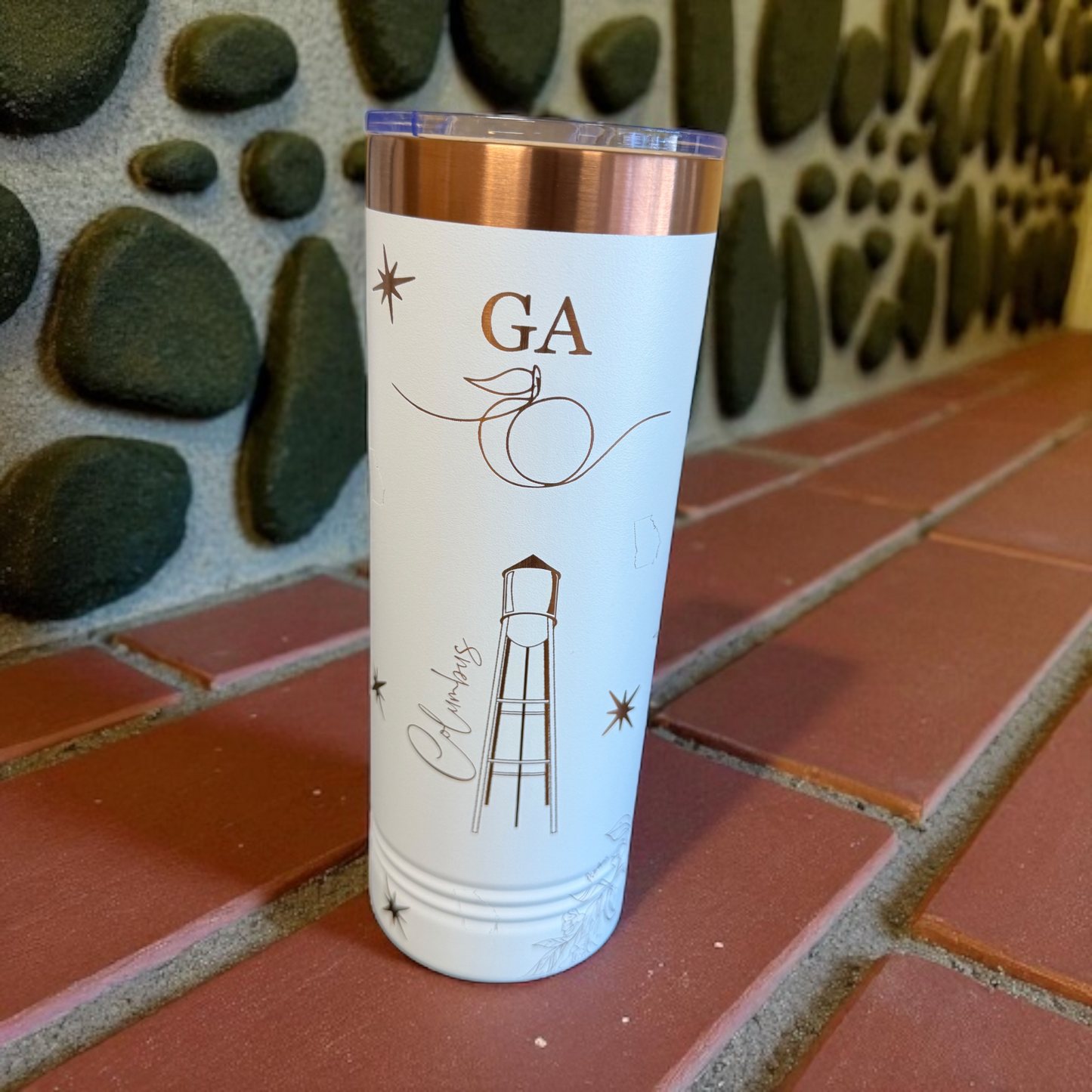 Georgia State Icons Tumbler – 22oz