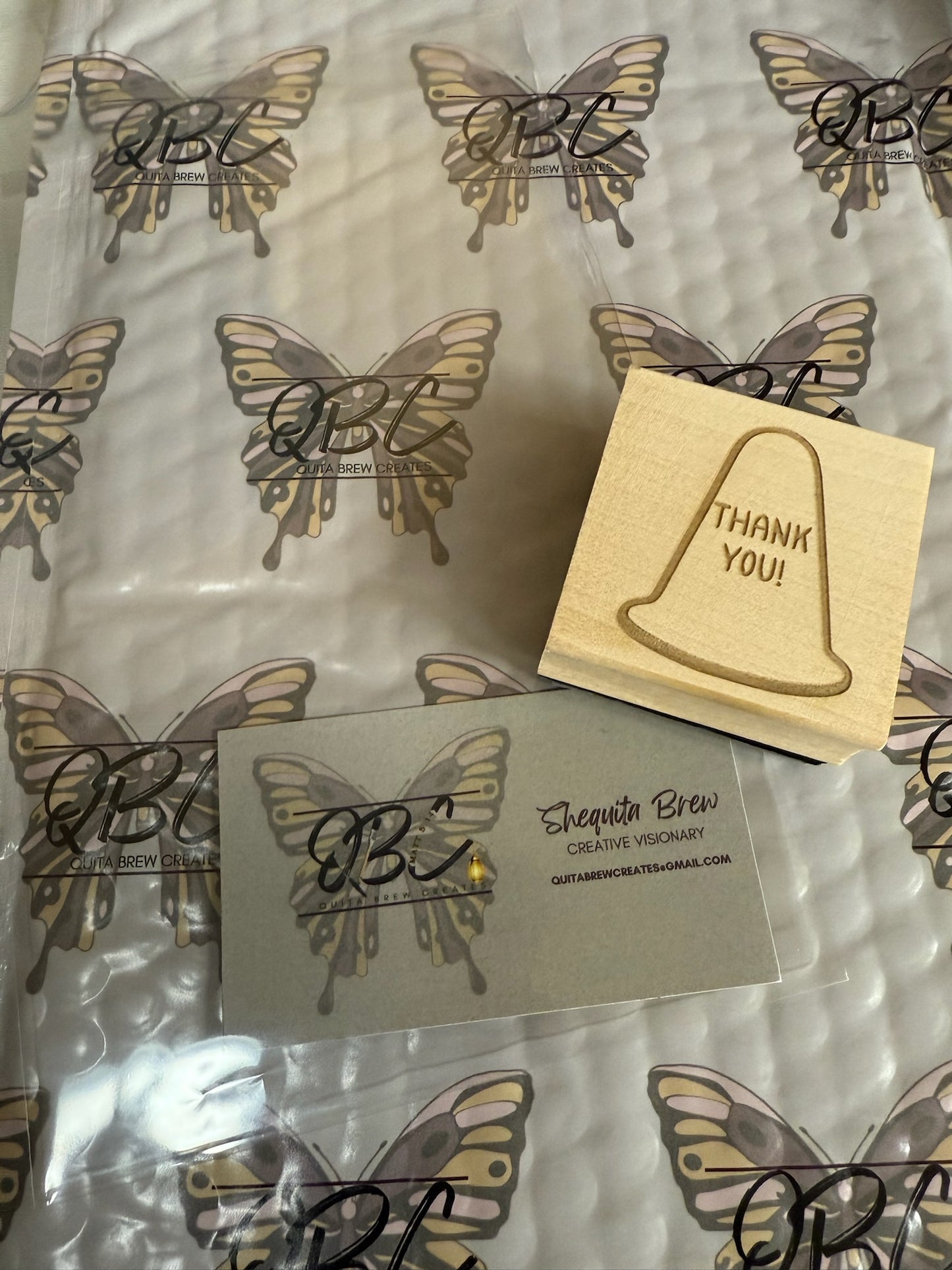 Custom Wood Block Stamp – Made for Small Businesses & Creative Projects