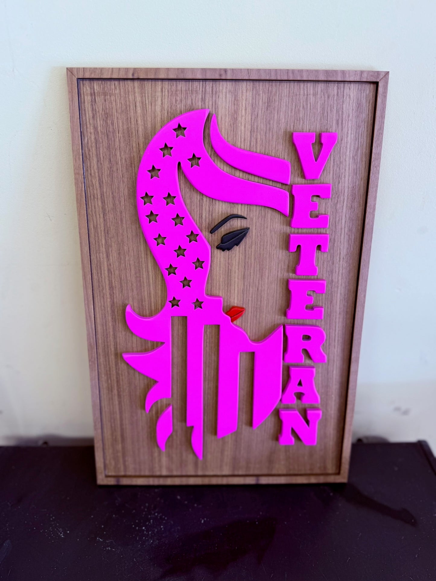 Custom Female Veteran or Military Spouse Wood Sign – DEPOSIT Listing Only