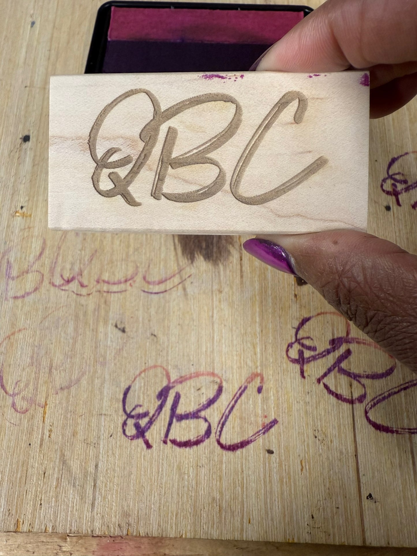Custom Wood Block Stamp – Made for Small Businesses & Creative Projects