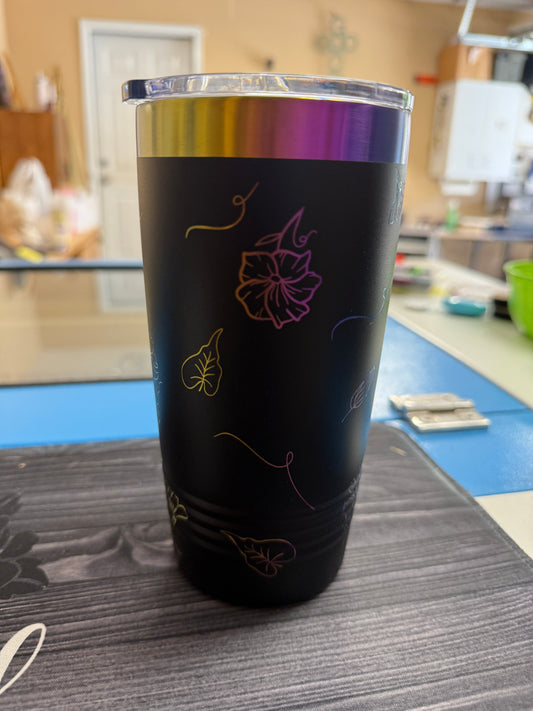 Morning Glory Birth Flower Tumbler