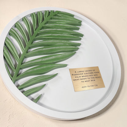 Palm Branch | John 12:12–13 Dimensional Scripture Wall Art