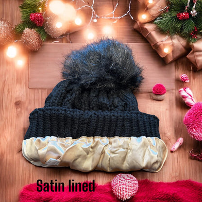 Gorro de invierno personalizado con parche de cuero, gorro promocional para negocios, regalo de Navidad para amigos, regalo para mamá o hermana, gorro de punto.