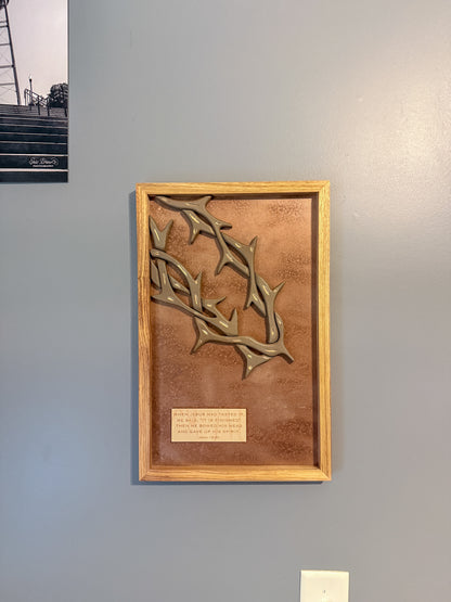 Crown of Thorns Christian Wall Art | John 19:30 Scripture Decor | Providence Collection