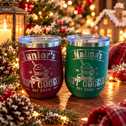Custom Hot Cocoa Mug – Personalized Laser Engraved