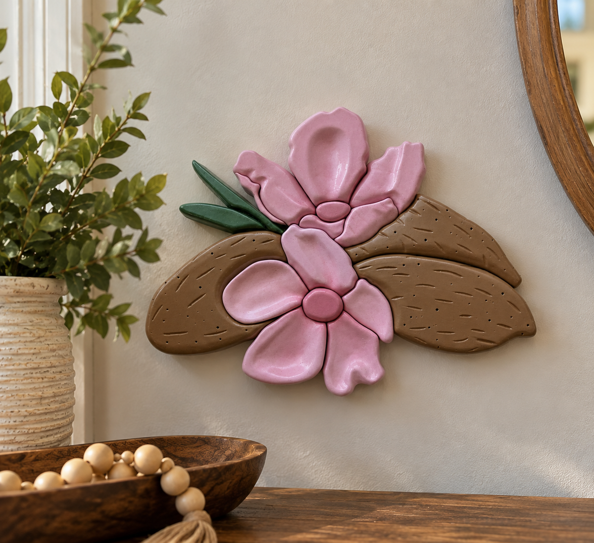 Almond Blossom Wood Art – Original Scripture-Inspired Piece