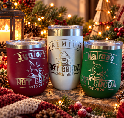 Custom Hot Cocoa Mug – Personalized Laser Engraved