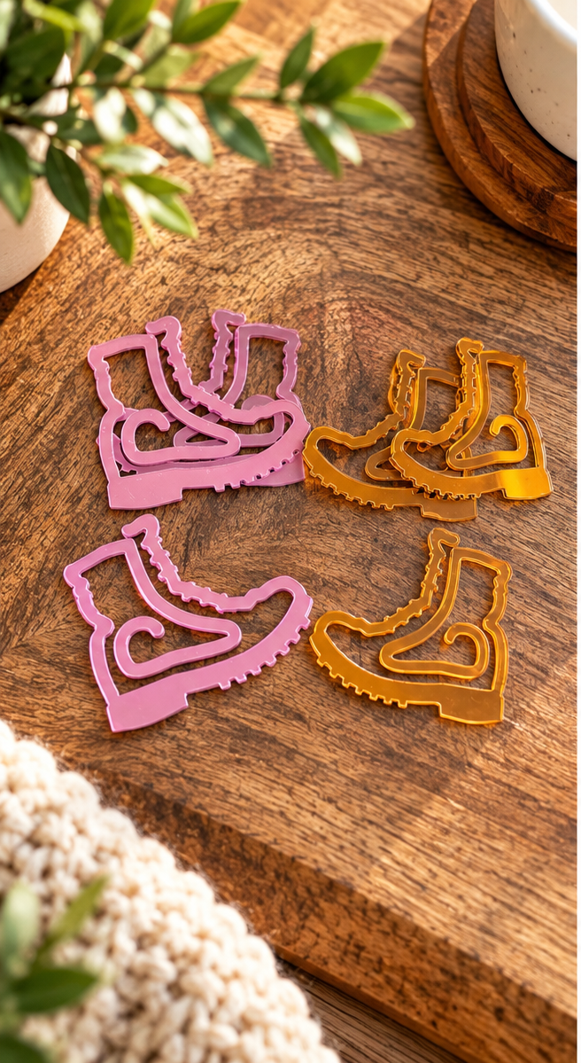 Combat Boot Bookmark | Mirror Acrylic Keepsake