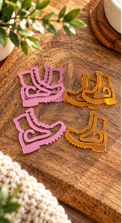 Combat Boot Bookmark | Mirror Acrylic Keepsake