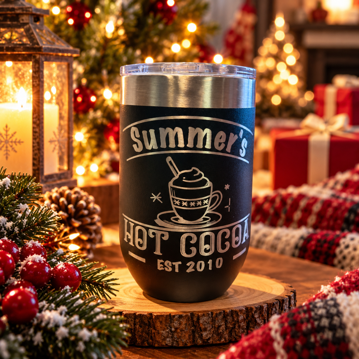 Custom Hot Cocoa Mug – Personalized Laser Engraved