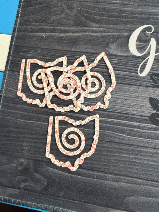 Ohio Acrylic Bookmark – Paperclip Style