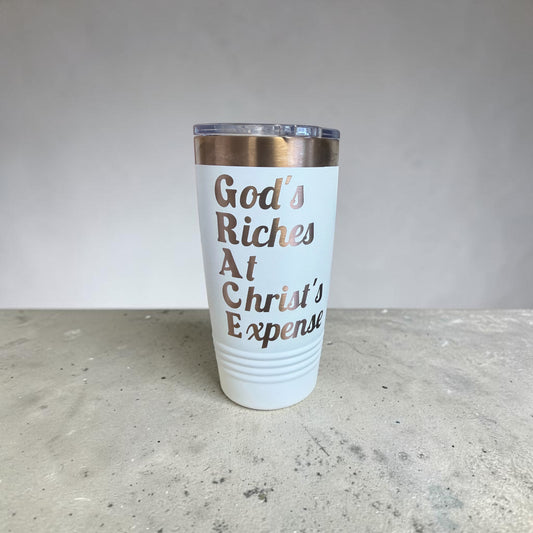 GRACE – "God's Riches At Christ's Expense" Engraved Tumbler