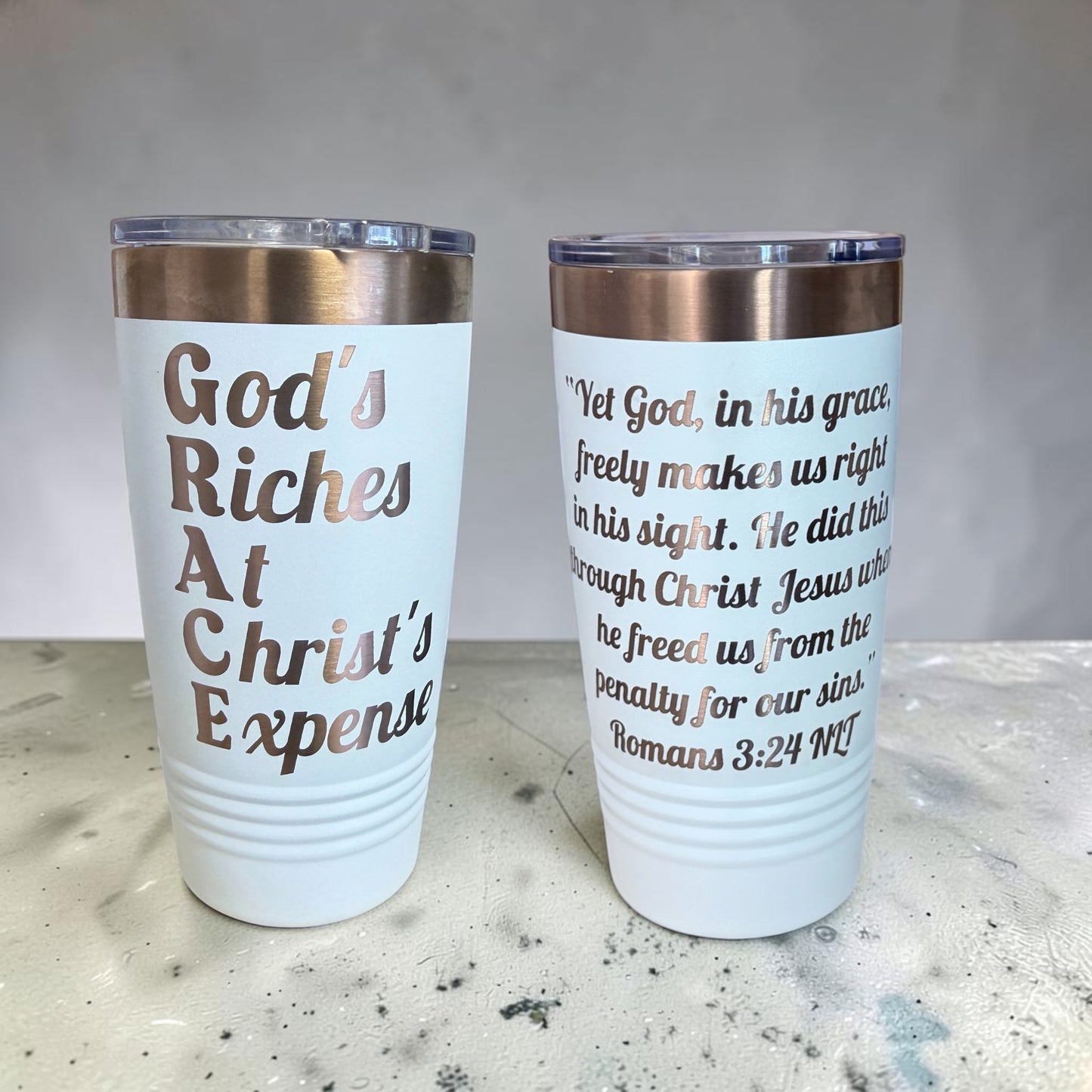 GRACE – "God's Riches At Christ's Expense" Engraved Tumbler