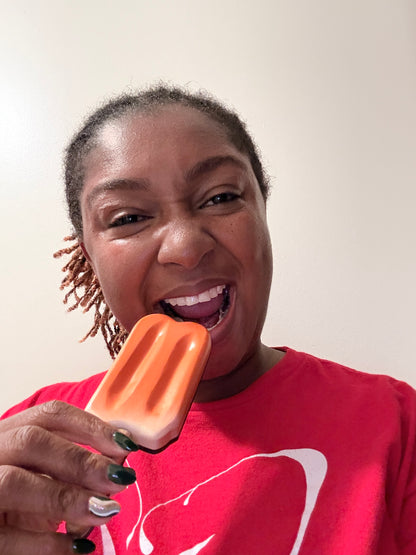 Orange Creamsicle Mini Wood Art