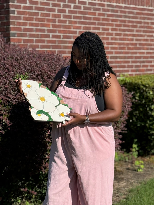 ***Pre-order*** Rooted in Bloom – Georgia Cherokee Rose Wall Art