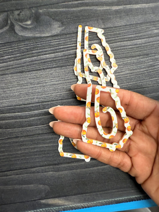 Georgia Peach Pattern Bookmark
