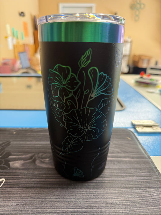 Morning Glory Birth Flower Tumbler