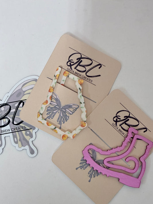 Combat Boot Bookmark | Mirror Acrylic Keepsake