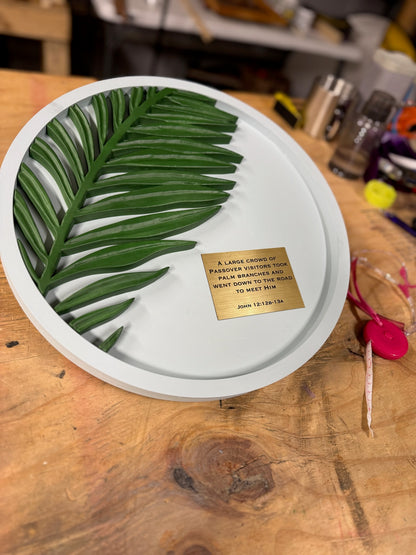 Palm Branch | John 12:12–13 Dimensional Scripture Wall Art