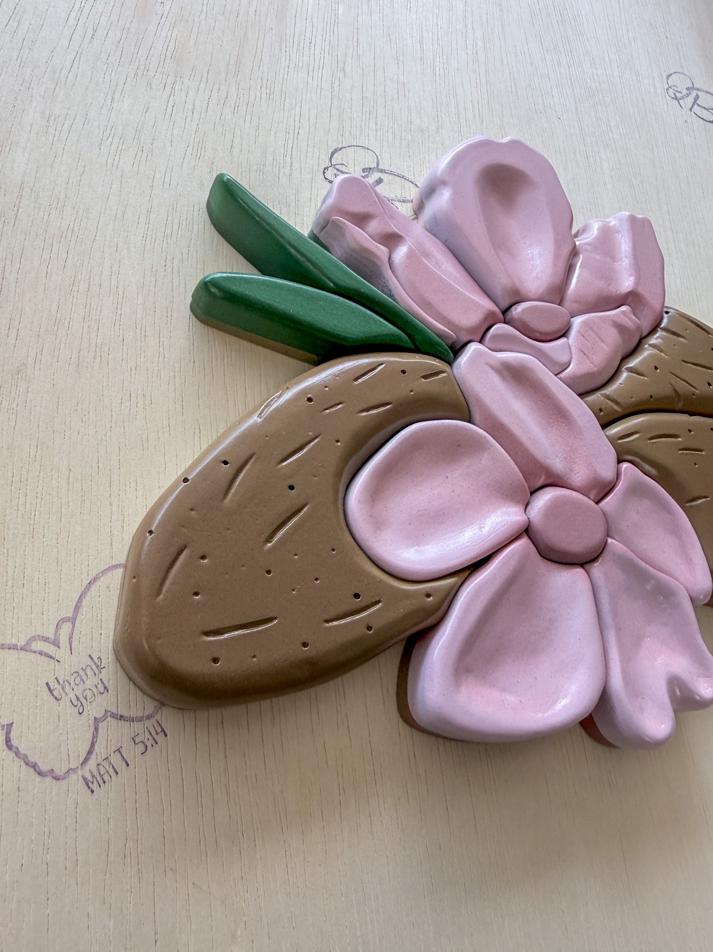 Promise | Almond Blossom Dimensional Wood Art