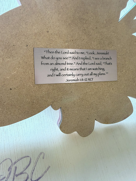 Promise | Almond Blossom Dimensional Wood Art