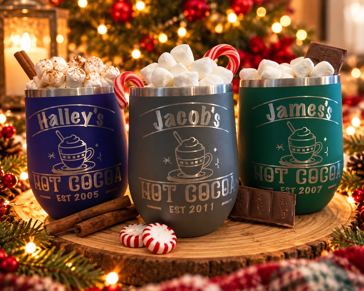 Custom Hot Cocoa Mug – Personalized Laser Engraved