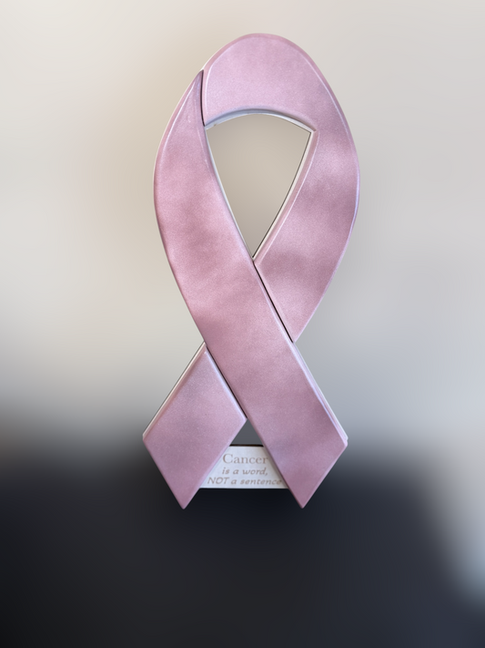 Cancer Is a Word, Not a Sentence – 3D Breast Cancer Awareness Wall Art
