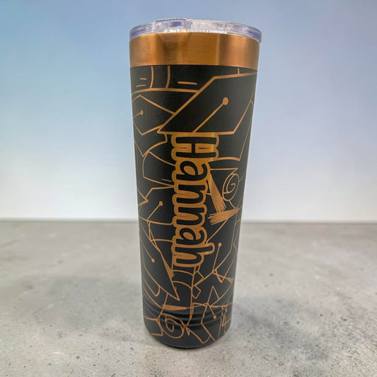 Graduation Caps | 22 oz. Engraved Tumbler