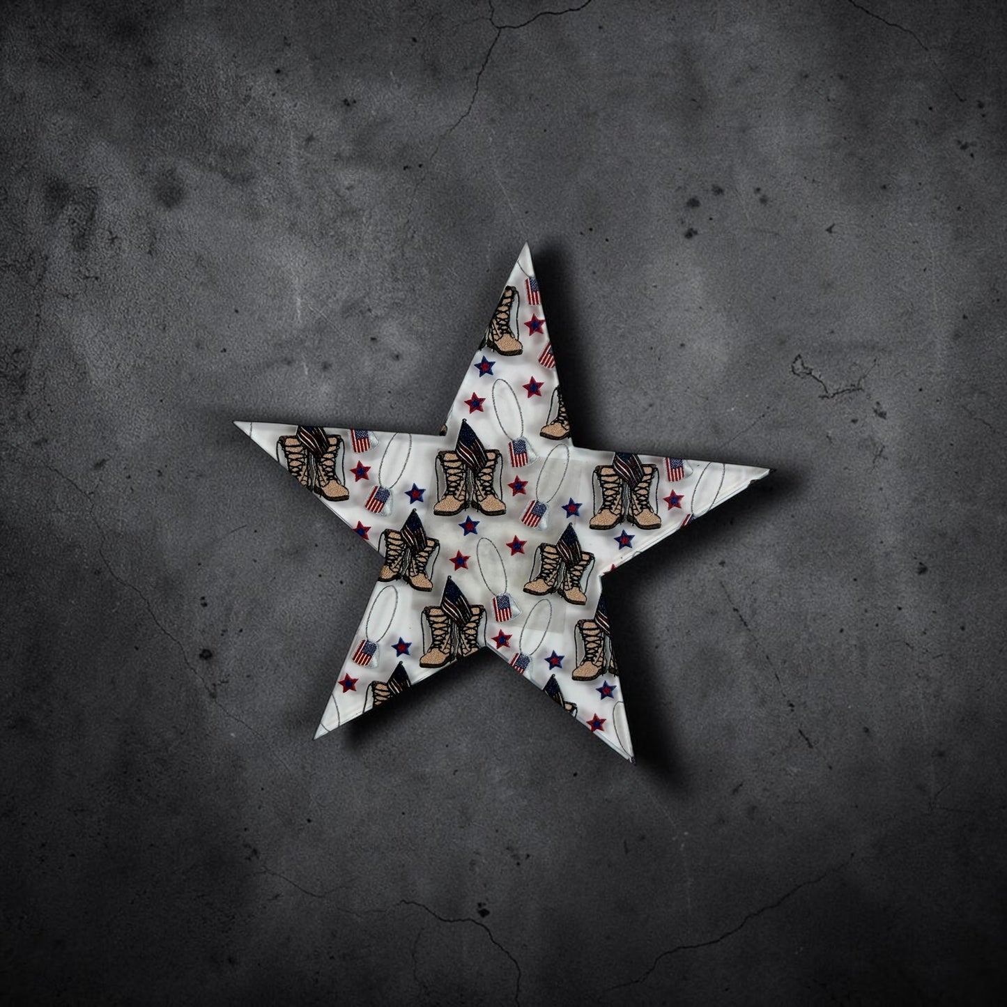 Home of the Brave Patriotic Star Magnet