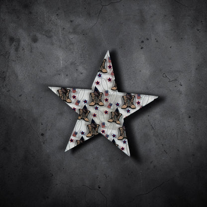 Home of the Brave Patriotic Star Magnet