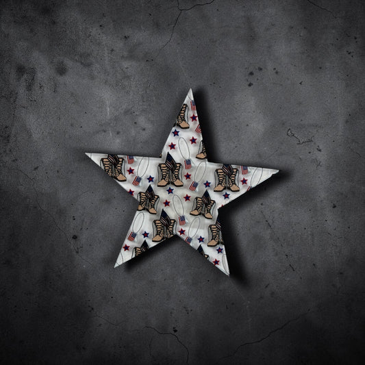 Home of the Brave Patriotic Star Magnet