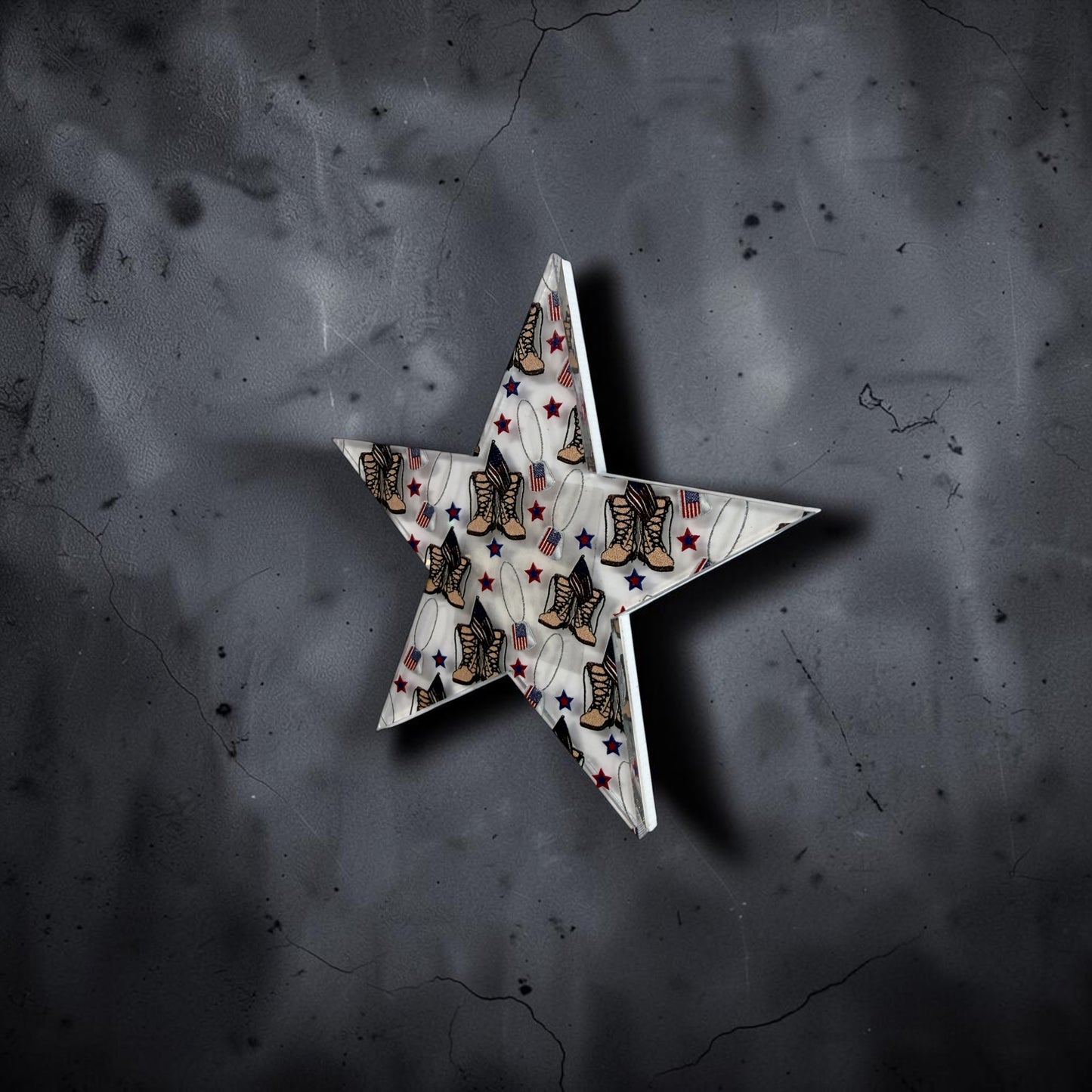 Home of the Brave Patriotic Star Magnet