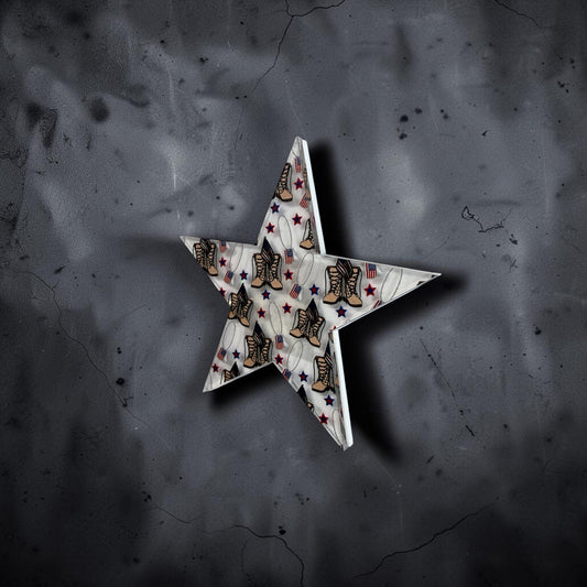 Home of the Brave Patriotic Star Magnet