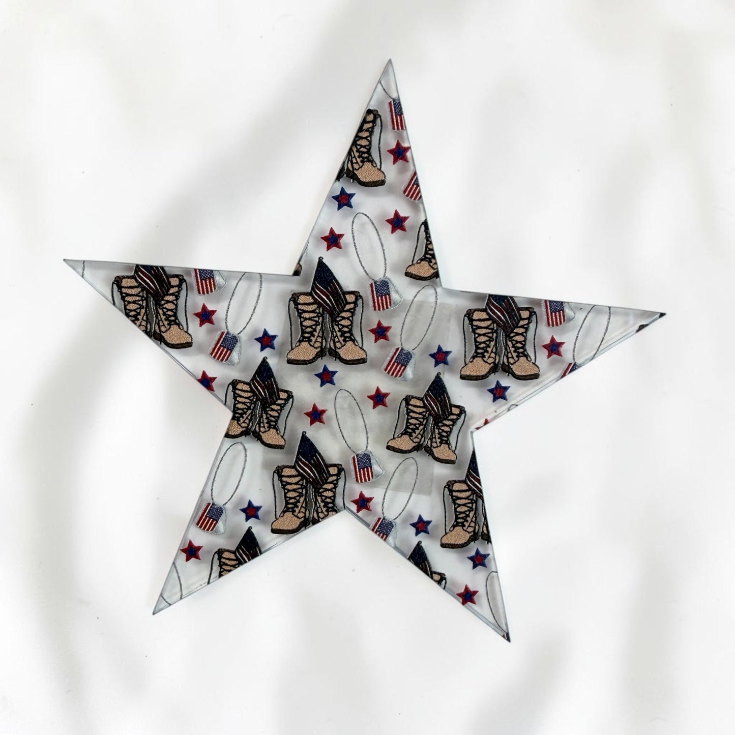 Home of the Brave Patriotic Star Magnet