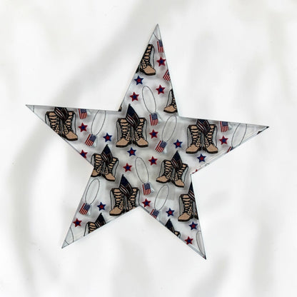 Home of the Brave Patriotic Star Magnet
