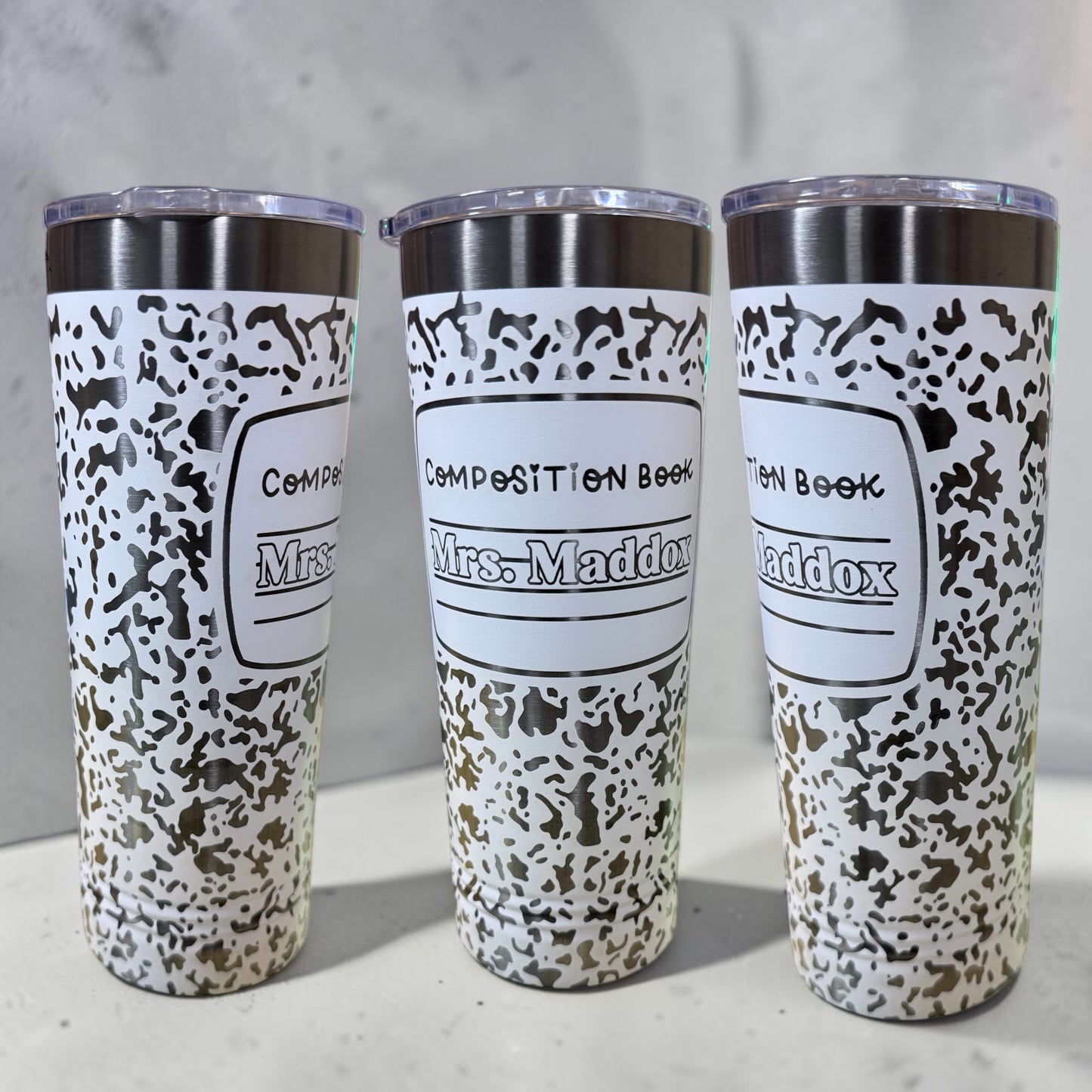 Composition Notebook | Engraved Tumbler