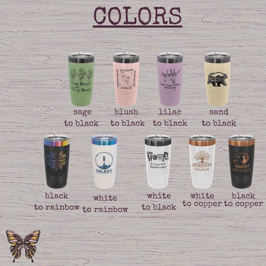 Western Boot Stitch Engraved Tumbler