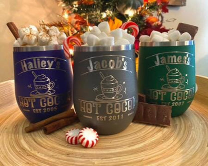 Custom Hot Cocoa Mug – Personalized Laser Engraved