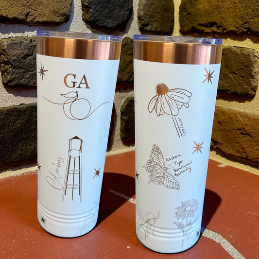 Georgia State Icons Tumbler – 22oz